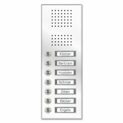 Edelstahl Unterputz Siebenfamilien Türklingel 145x362mm -Türschilder aus Edelstahl Geschäft edelstahl unterputz siebenfamilien tuerklingel 145x362mm5