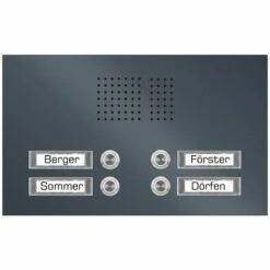 Edelstahl Unterputz Vierfamilien Türklingel Quer 305x175mm 9 Edelstahl Unterputz Vierfamilien Türklingel Quer 305x175mm -Türschilder aus Edelstahl Geschäft edelstahl unterputz vierfamilien tuerklingel quer 305x175mm3