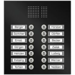 Edelstahl Unterputz Vierzehnfamilien Türklingel Quer 305x325mm -Türschilder aus Edelstahl Geschäft edelstahl unterputz vierzehnfamilien tuerklingel quer 305x325mm4