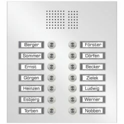 Edelstahl Unterputz Vierzehnfamilien Türklingel Quer 305x325mm -Türschilder aus Edelstahl Geschäft edelstahl unterputz vierzehnfamilien tuerklingel quer 305x325mm5