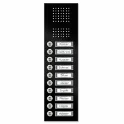 Edelstahl Unterputz Zehnfamilien Türklingel 145x450mm -Türschilder aus Edelstahl Geschäft edelstahl unterputz zehnfamilien tuerklingel 145x450mm4