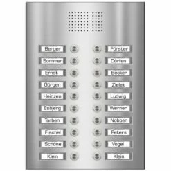 Edelstahl Unterputz Zwanzigfamilien Türklingel Quer 305x415mm -Türschilder aus Edelstahl Geschäft edelstahl unterputz zwanzigfamilien tuerklingel quer 305x415mm2