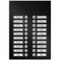 Edelstahl Unterputz Zwanzigfamilien Türklingel Quer 305x415mm -Türschilder aus Edelstahl Geschäft edelstahl unterputz zwanzigfamilien tuerklingel quer 305x415mm4