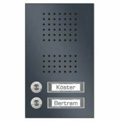 Edelstahl Unterputz Zweifamilien Türklingel 145x215mm -Türschilder aus Edelstahl Geschäft edelstahl unterputz zweifamilien tuerklingel 145x215mm3