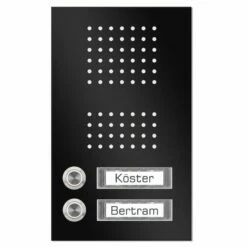 Edelstahl Unterputz Zweifamilien Türklingel 145x215mm -Türschilder aus Edelstahl Geschäft edelstahl unterputz zweifamilien tuerklingel 145x215mm4