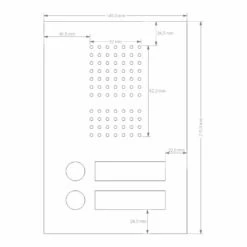 Edelstahl Unterputz Zweifamilien Türklingel 145x215mm -Türschilder aus Edelstahl Geschäft edelstahl unterputz zweifamilien tuerklingel 145x215mm7