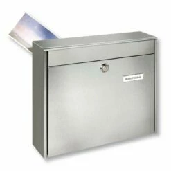 Edelstahl Zaunbriefkasten Briefkasten Zaunmailbox Borkum