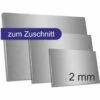 Edelstahl Zuschnitt 2 Mm Stärke K320 Geschliffen Größe Konfigurierbar