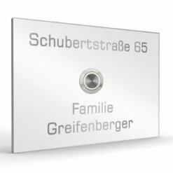 Edelstahlklingel 160x110mm Klingelplatte -Türschilder aus Edelstahl Geschäft edelstahlklingel 160x110mm klingelplatte4