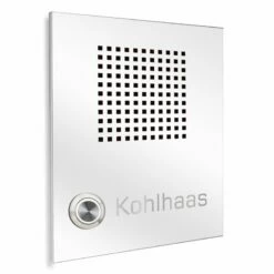 Edelstahlklingel Mit Sprechsieb 140x160mm -Türschilder aus Edelstahl Geschäft edelstahlklingel mit sprechsieb 140x160mm4