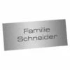 Edelstahlschild 100x40mm Typ 1
