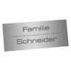 Edelstahlschild 100x40mm Typ 2