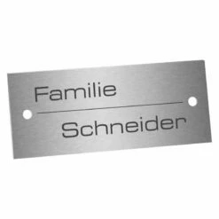 Edelstahlschild 100x40mm Typ 3 -Türschilder aus Edelstahl Geschäft edelstahlschild 100x40mm typ 32