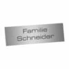 Edelstahlschild 50x20mm Typ 1