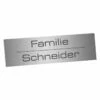 Edelstahlschild 60x20mm Typ 1