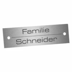 Edelstahlschild 60x20mm Typ 1 -Türschilder aus Edelstahl Geschäft edelstahlschild 60x20mm typ 12