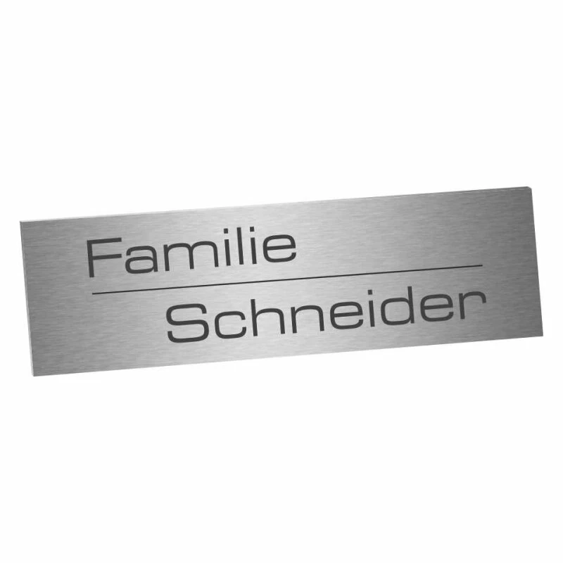 Edelstahlschild 60x20mm Typ 2 1 Edelstahlschild 60x20mm Typ 2