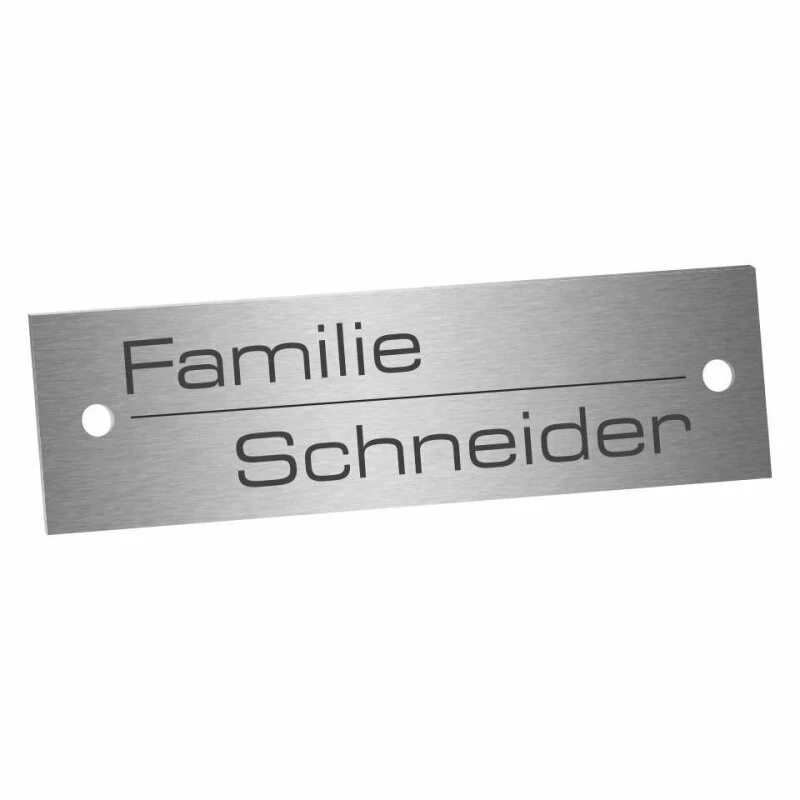 Edelstahlschild 60x20mm Typ 2 2 Edelstahlschild 60x20mm Typ 2 – Bild 2