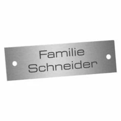 Edelstahlschild 60x20mm Typ 4 -Türschilder aus Edelstahl Geschäft edelstahlschild 60x20mm typ 42