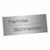 Edelstahlschild 70x25mm Typ 2