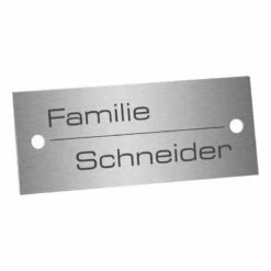 Edelstahlschild 70x25mm Typ 2 -Türschilder aus Edelstahl Geschäft edelstahlschild 70x25mm typ 22