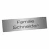 Edelstahlschild 80x20mm Typ 1