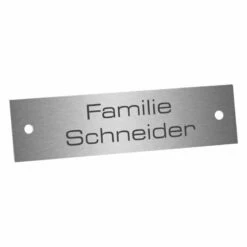 Edelstahlschild 80x20mm Typ 1 -Türschilder aus Edelstahl Geschäft edelstahlschild 80x20mm typ 12