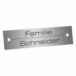 Edelstahlschild 80x20mm Typ 2 3 Edelstahlschild 80x20mm Typ 2 -Türschilder aus Edelstahl Geschäft edelstahlschild 80x20mm typ 22