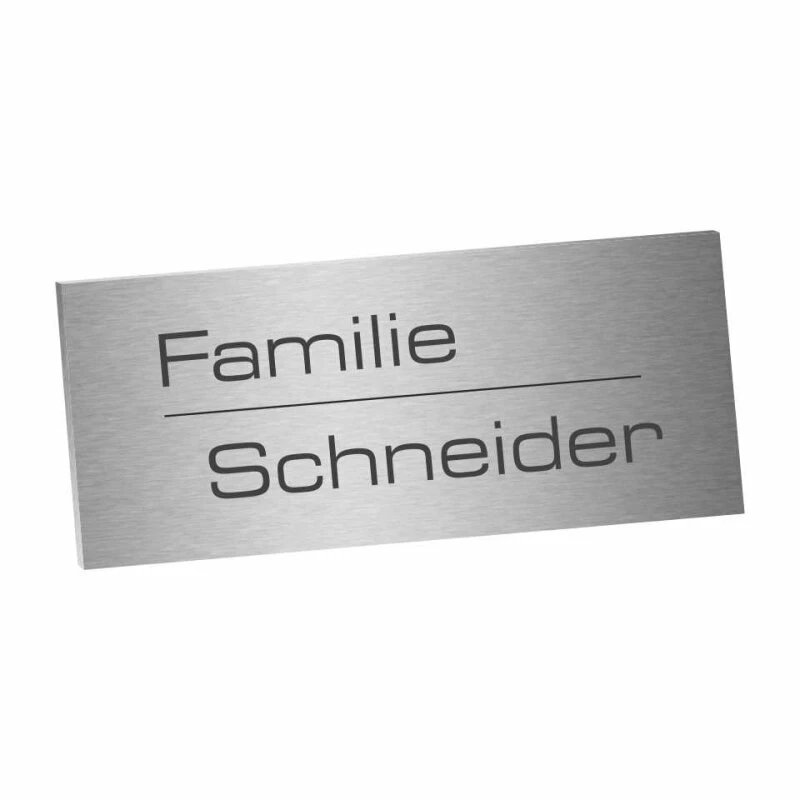 Edelstahlschild 80x35mm Typ 3 1 Edelstahlschild 80x35mm Typ 3
