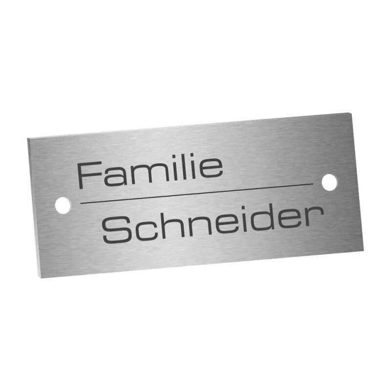 Edelstahlschild 80x35mm Typ 3 2 Edelstahlschild 80x35mm Typ 3 – Bild 2