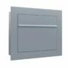 Einbaubriefkasten Boran Grau Metallic RAL 9007