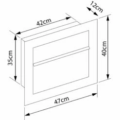 Einbaubriefkasten Boran Rostoptik RAL 8001 -Türschilder aus Edelstahl Geschäft einbaubriefkasten boran rostoptik ral 80015