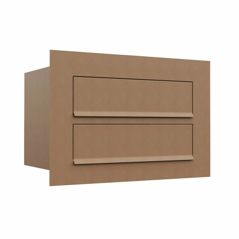 Einbaubriefkasten Cosmo Edelstahl 2 Parteien 1 Einbaubriefkasten Cosmo Edelstahl 2 Parteien