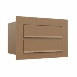 Einbaubriefkasten Cosmo Rost RAL 8001 2 Parteien