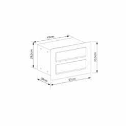 Einbaubriefkasten Cosmo Schwarz RAL 9005 2 Parteien -Türschilder aus Edelstahl Geschäft einbaubriefkasten cosmo schwarz ral 9005 2 parteien4