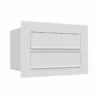 Einbaubriefkasten Cosmo Weiß RAL 9016 2 Parteien