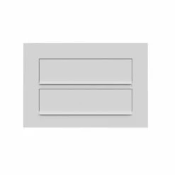 Einbaubriefkasten Cosmo Weiß RAL 9016 2 Parteien -Türschilder aus Edelstahl Geschäft einbaubriefkasten cosmo weiss ral 9016 2 parteien2