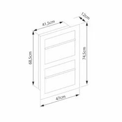 Einbaubriefkasten Hochkant RAL 9007 Grau Metallic 2 Parteien -Türschilder aus Edelstahl Geschäft einbaubriefkasten hochkant ral 9007 grau metallic 2 parteien5