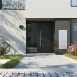 Einbaubriefkasten Hochkant RAL 9016 Verkehrsweiß 2 Parteien -Türschilder aus Edelstahl Geschäft einbaubriefkasten hochkant ral 9016 verkehrsweiss 2 parteien4