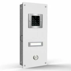 Einfamilien Türklingel 145x260mm Mit Codeschloß Beschriftungsfeld -Türschilder aus Edelstahl Geschäft einfamilien tuerklingel 145x260mm mit codeschloss beschriftungsfeld4