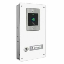 Einfamilien Türklingel 145x260mm Mit FINGERPRINT Beschriftungsfeld 13 Einfamilien Türklingel 145x260mm Mit FINGERPRINT Beschriftungsfeld -Türschilder aus Edelstahl Geschäft einfamilien tuerklingel 145x260mm mit fingerprint beschriftungsfeld4