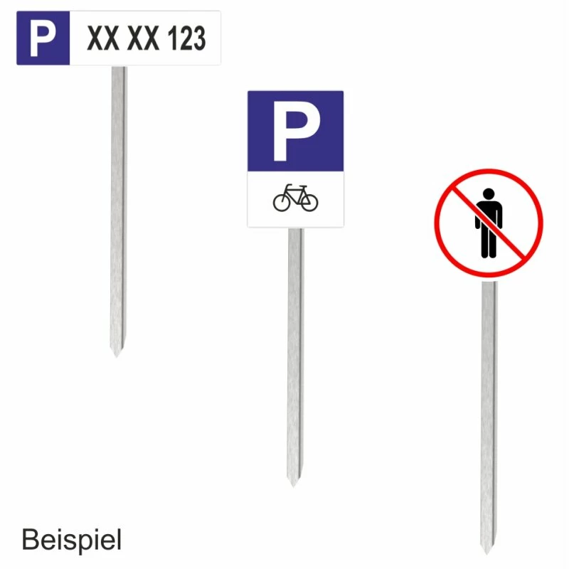 Einschlagpfosten Für Parkplatz Schilder Inkl. Befestigungs. Material 4 Einschlagpfosten Für Parkplatz Schilder Inkl. Befestigungs. Material – Bild 4