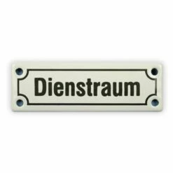 Emailschild 12,5 X 4 Cm, Dienstraum
