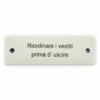 Emailschild 12,5 X 4 Cm, Riordinare I Vestiti Prima D' Uscire