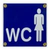 Emailschild 14 X 12 Cm, WC Damen