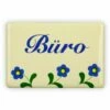Emailschild 6 X 4 Cm, Büro, Blümchen