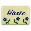 Emailschild 6 X 4 Cm, Gäste, Blümchen