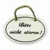 Emailschild Oval, 10,5 X 7 Cm, Bitte Nicht Stören