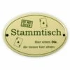 Emailschild Oval, 10,5 X 7 Cm, Stammtisch Skat
