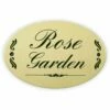Emailschild Oval, 15 X 10 Cm, Rose Garden